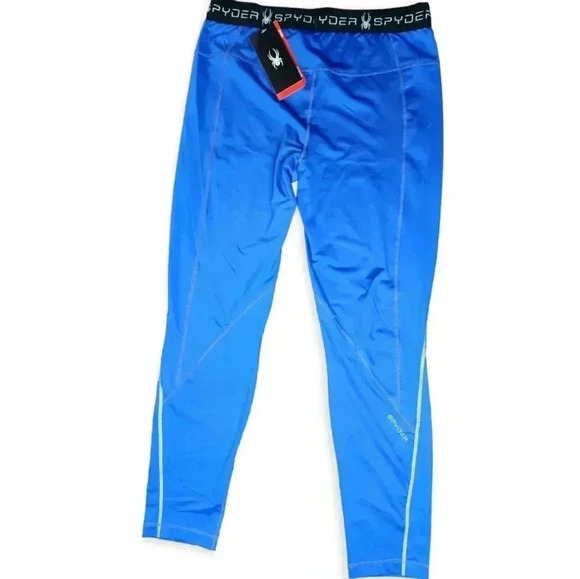 Women's Spyder US ski team slash tight workout blue XL NWT - Picture 1 of 5